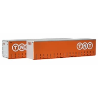 On Track Models HO Circle TNT Orange 40' Curtain Sided Containers