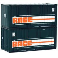 On Track Models HO 20' RACE Containers (2pk) NSWR