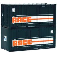 On Track Models HO 20' RACE Containers (2pk) NSWPTC
