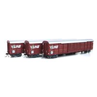 On Track Models HO VR Wagon Red Vic 56' Louvre Van (RLEX 862W, RLEX 884K, & RLEX 902E)