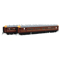 On-Track Models HO SI-202B Deep Indian Red SI Car with L7 Logo 2 Car Carriage Pack