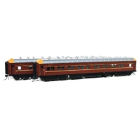 On-Track Models HO SI-202C Deep Indian Red SI Car with L7 Logo 2 Car Carriage Pack