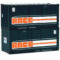 On Track Models HO 20' RACE Containers (2pk) NSWPTC (VC 2334, VC2666)