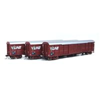 On Track Models HO VR Wagon Red Vic 56' Louvre Van (VLEX 805F, VLEX 831Q, & VLEX 832C)