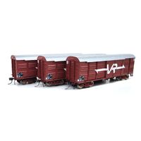 On Track Models HO VR Wagon Red Vic 40' Louvre Van (VLX 202, VLX 207, & VLX 230)