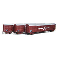 On Track Models HO VR Wagon Red Vic 56' Louvre Van (VSX 807, VSX 822, & VSX 833)