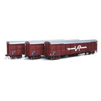 On Track Models HO VR Wagon Red Vic 56' Louvre Van (VSX 864, VSX 913, & VSX 1021)
