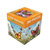 Magic Square Butterflies 36pc Tile Puzzle