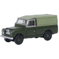 Oxford 1/120 Land Rover Series 2 Lwb Canvas Bronze Green Diecast Model Car
