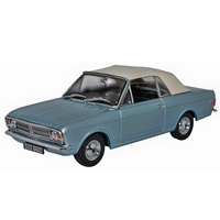 Oxford 1/43 Ford Cortina MkII Crayford Convertible Blue Mink 43CCC001A