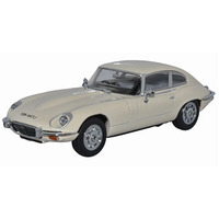 Oxford 1/43 Jaguar V12 E Type Coupe Old English White Diecast 43JAGV12006