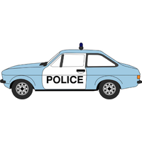 Oxford OO Police Ford Escort Mk2 76ESC004