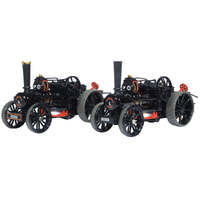 Oxford 1/76 Fowler BB1 Ploughing Engine X2 Master & Mistress Diecast Model