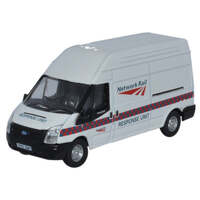 Oxford 1/76 Ford Transit LWB High Network Rail Response Unit Diecast Model