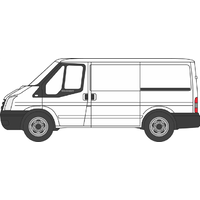 Oxford OO Frozen White Ford Transit Mkv SWB Low Roof 76FT036