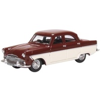 Oxford 1/76 Ford Zodiac MkII Imperial Maroon/ermine White Diecast