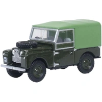 Oxford 1/76 Bronze Green Land Rover Series I 88 Canvas Diecast Model