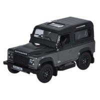 Oxford 1/76 Land Rover Defender 90 Corris Grey Autobiography Diecast Car