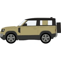 Oxford 1/76 New Defender 90 Godwana Stone Diecast Model