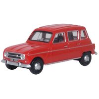 Oxford 1/76 Renault 4 Red Diecast Model