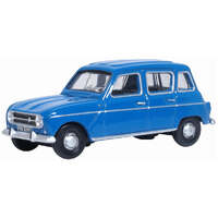 Oxford 1/76 Blue Renault 4 Diecast Model