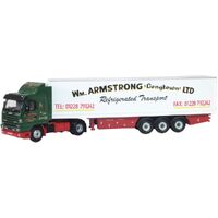 Oxford 1/76 Scania 143 40ft Fridge Trailer William Armstrong Diecast Model