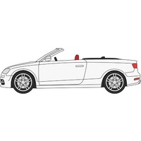 Oxford OO Audi S3 Cabriolet Glacier White Diecast 76S3001