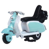 Oxford 1/76 Scooter Blue and White Diecast