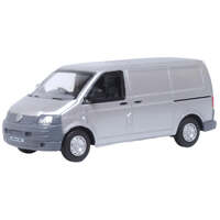 Oxford 1/76 VW T5 Van Silver Diecast Model Car