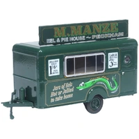 Oxford 1/76 Mobile Trailer M.Manze Jellied Eels Diecast Car