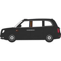Oxford OO Levc Electric Taxi Black Diecast 76TX5001