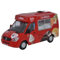 Oxford OO Mercedes Wall Ice Cream Whitby Van 76WM001