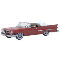Oxford 1/87 Chrysler 300 Convertible 1961 Cinnamon/White At Diecast Model Car