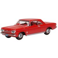 Oxford 1/87 Chevrolet Corvair Coupe 1963 Riverside Red Diecast
