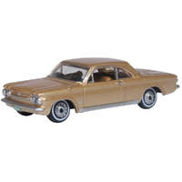 Oxford 1/87 Saddle Tan Chevrolet Corvair Coupe 196 Diecast Car