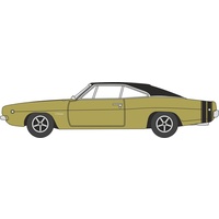 Oxford HO Dodge Charger 1968 Gold/Black 87DC68002