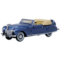 Oxford 1/87 Darian Blue & Tan Lincoln Continental 1941 Diecast Model Car