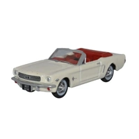 Oxford HO Wimbledon White Ford Mustang Convertible 1965 Diecast 87MU65005