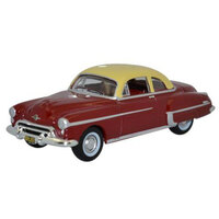 Oxford 1/87 Oldsmobile Rocket 88 Coupe 1950 Chariot Red/Canto Cream 87OR50001