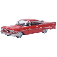 Oxford 1/87 Pontiac Bonneville Mandalay Red Coupe 1959 Diecast Model