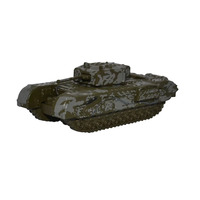 Oxford N Scale Churchill Tank 142 Rac Tunisia 1943 Diecast NCHT003
