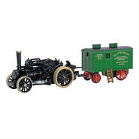 Oxford 1/148 Fowler BB1 Ploughing Engine No15222 Bristol Rover + Living Wagon Diecast Car