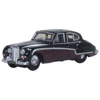 Oxford 1/148 Black Imperial Maroon Jaguar Mk8/9 Diecast Model Car