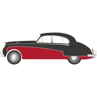 Oxford 1/148 Black Imperial Maroon Jaguar Mk8/9 Diecast Model Car