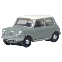Oxford 1/148 Classic Mini Tweed Greyoew Diecast Model Car