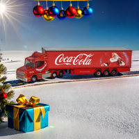Oxford N Scania T-Cab Box Trailer C. Cola Xmas NTCAB007CC