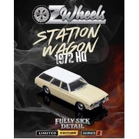 Oz Wheels 1/64 1972 Holden HQ Station Wagon - Cream/White