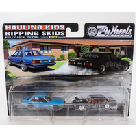 Oz Wheels 1/64 Hauling Kids & Ripping Skids Ford XD Falcon Twin Set