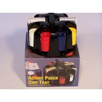Casino Chips & Accessories - Casino chips, revolving rack, plastic, 200pc