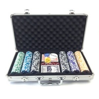 Casino Poker Chips 200pcs with Aluminium Attache Case 11.5gm